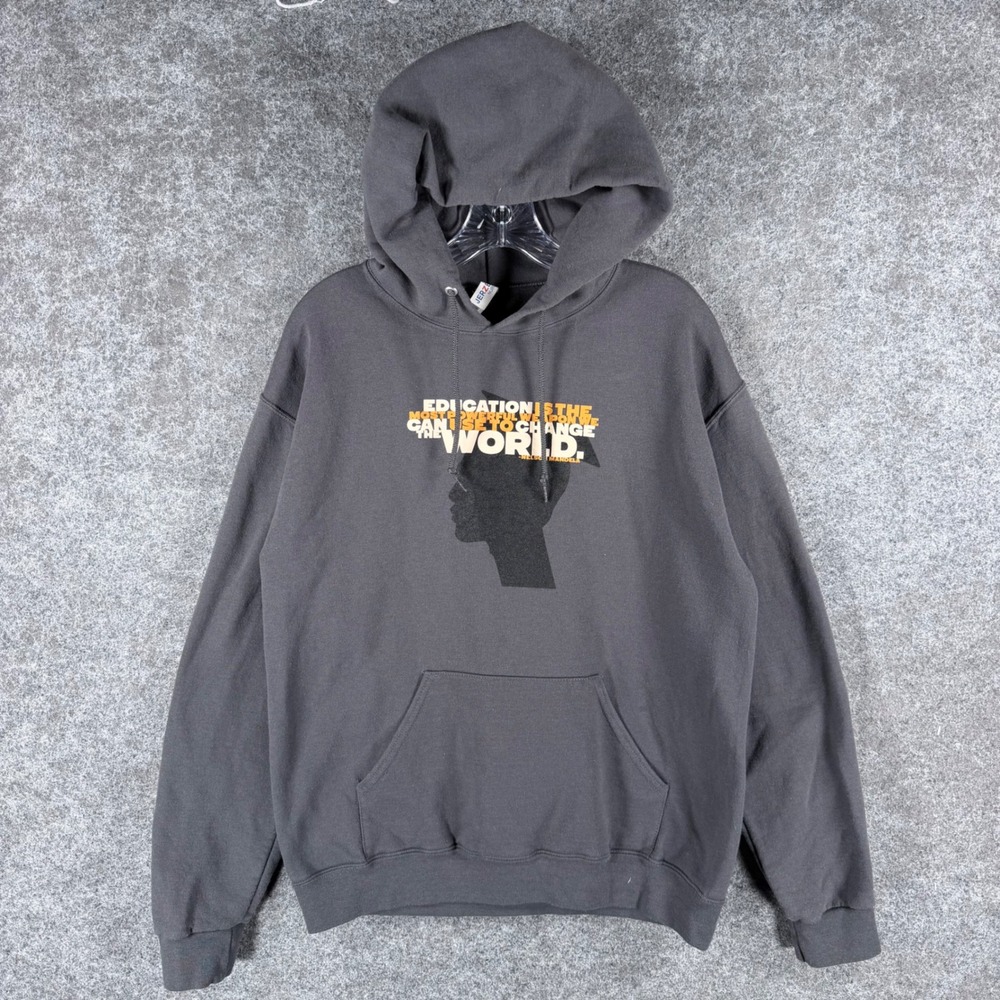 Jerzees Unisex M Gray HBCU College Tour 2026 Alaska UNCF Mandela Hoodie